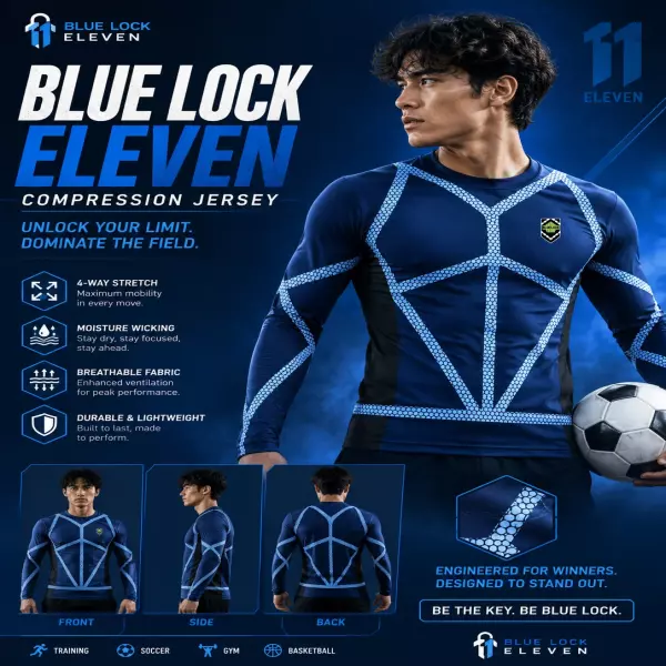 Blue Lock Eleven Compression Jersey