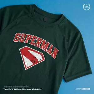 DC-Superman (Green) Raglan T-Shirt