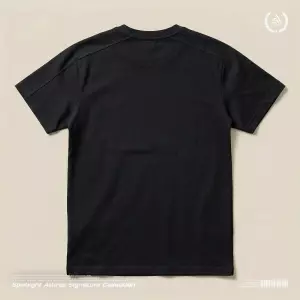 Black Solid Raglan T-Shirt hover