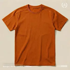 Orange Solid Raglan T-Shirt
