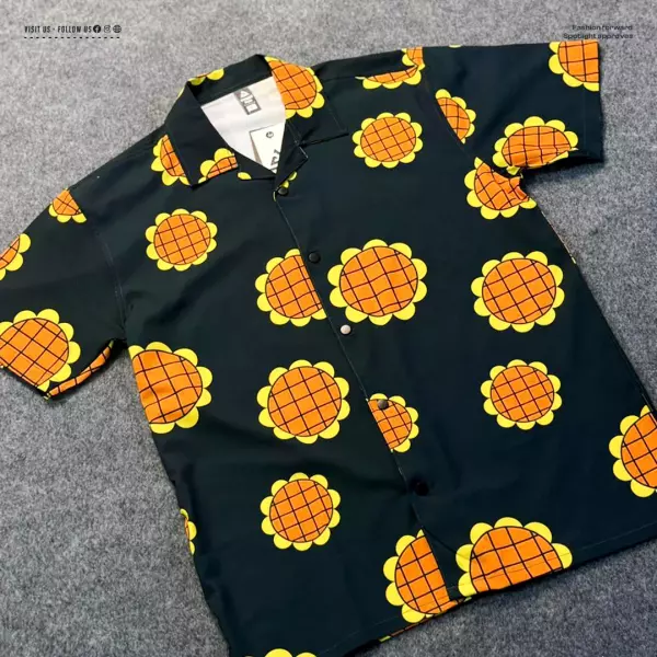One Piece - Luffy Hawaiian Cuban Collar Shirt