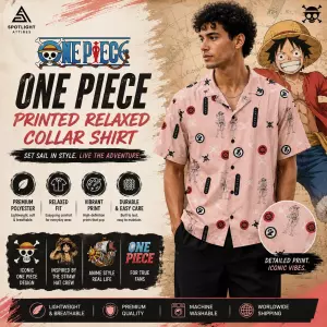 One Piece - One Piece Printed Relaxed Printed Aloha Shirt