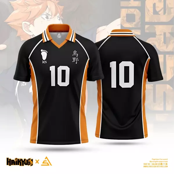 Haikyuu - Karasuno - Hinata 10  ( (Mesh Fabric )