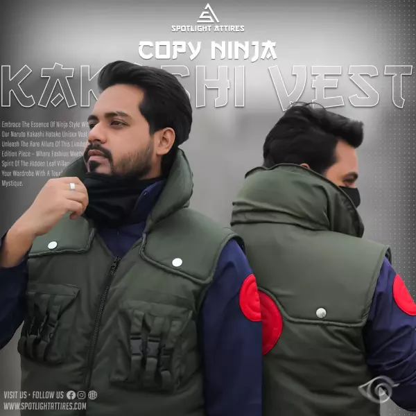 Naruto Kakashi Hatake Unisex Vest + Innar