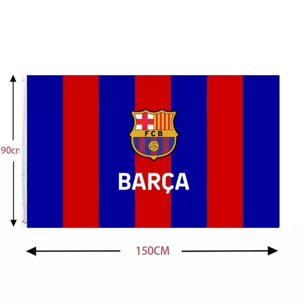FC Barcelona 5FT X 3FT FOOTBALL FLAG