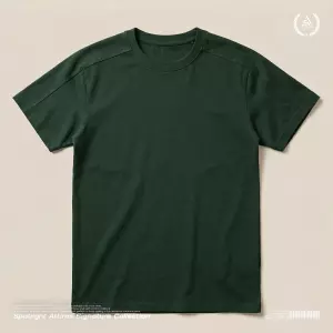 Green Solid Raglan T-Shirt