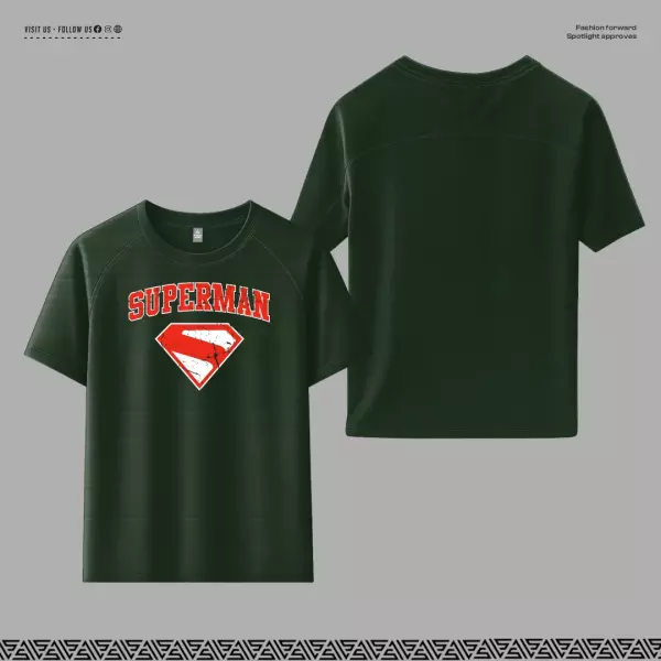 DC-Superman (Green) Raglan Drop Shoulder