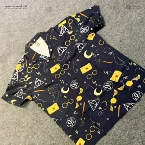 Harry Potter Hawaiian Cuban Collar Shirt !!