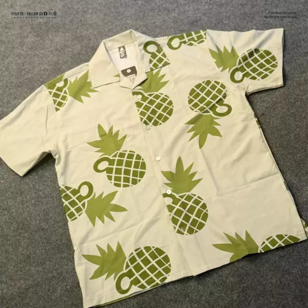 Sakamoto Days -Boiled Hawaiian Cuban Collar Shirt