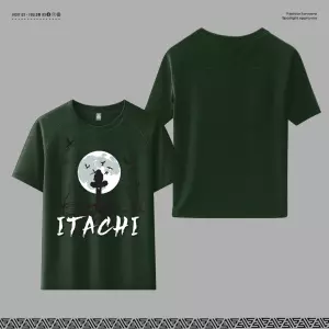 Naruto - Itachi Uchiha Green Raglan Drop Shoulder