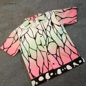 Demon Slayer - Shinobu Hawaiian Cuban Collar Shirt